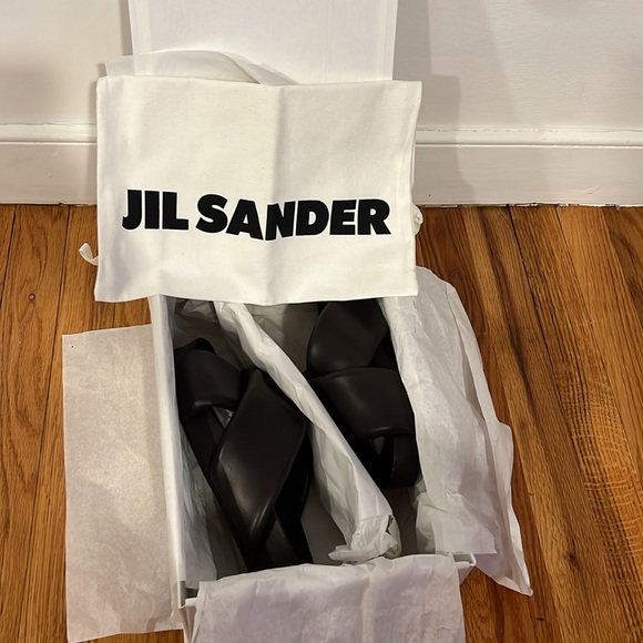 Jil Sander - Brown Oversized Wrapped Sandals - Picture 6 of 16